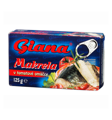 Makrela v tomatové omáčce 125g 
